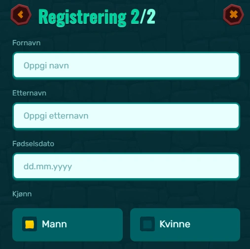 Spinanga Casino Registration process step 2 Spinanga Casino Registration process step 2